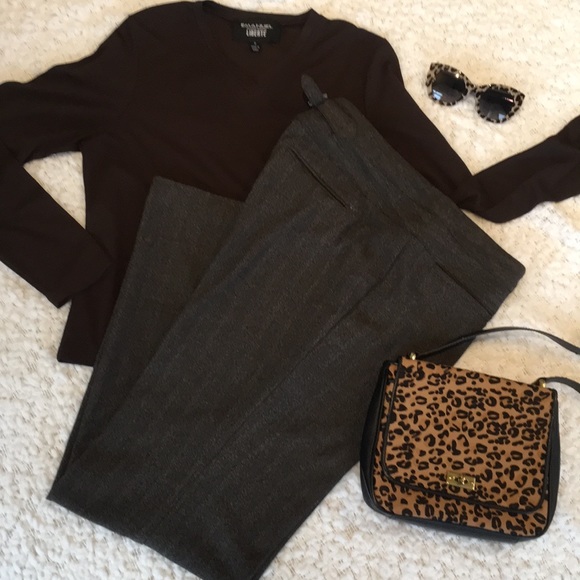 Express Pants - NWOT Express Pants Wide-leg Herringbone Weave